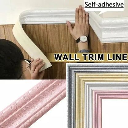 🔥Last Day Sales🔥3D wall edging - Self-adhesive environmental protection 3D wall edging strip