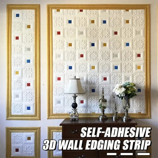 🔥Last Day Sales🔥3D wall edging - Self-adhesive environmental protection 3D wall edging strip