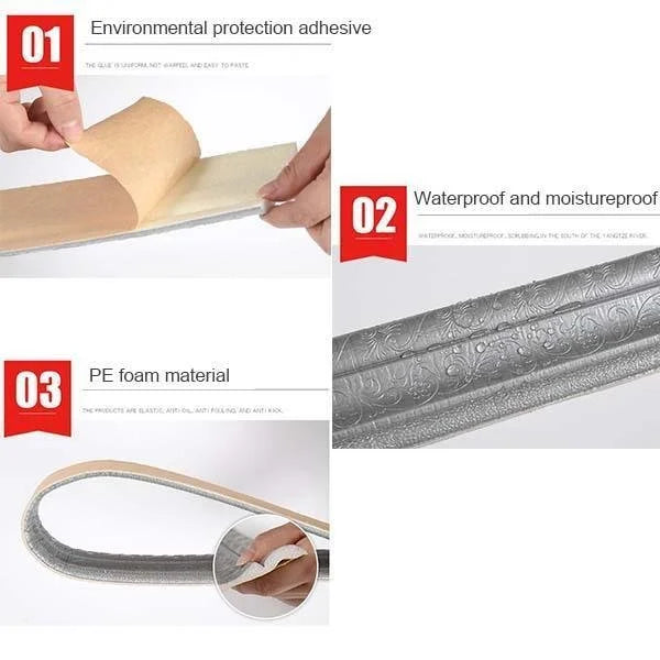 🔥Last Day Sales🔥3D wall edging - Self-adhesive environmental protection 3D wall edging strip