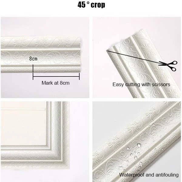 🔥Last Day Sales🔥3D wall edging - Self-adhesive environmental protection 3D wall edging strip