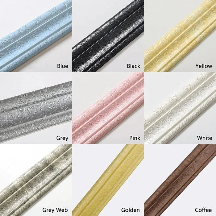 🔥Last Day Sales🔥3D wall edging - Self-adhesive environmental protection 3D wall edging strip