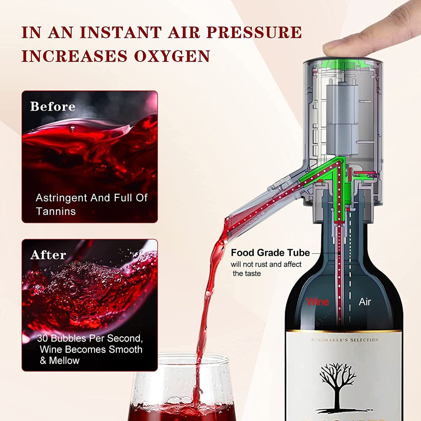 🔥2025 HOT SALE💖 - Electric Wine Aerator Pourer