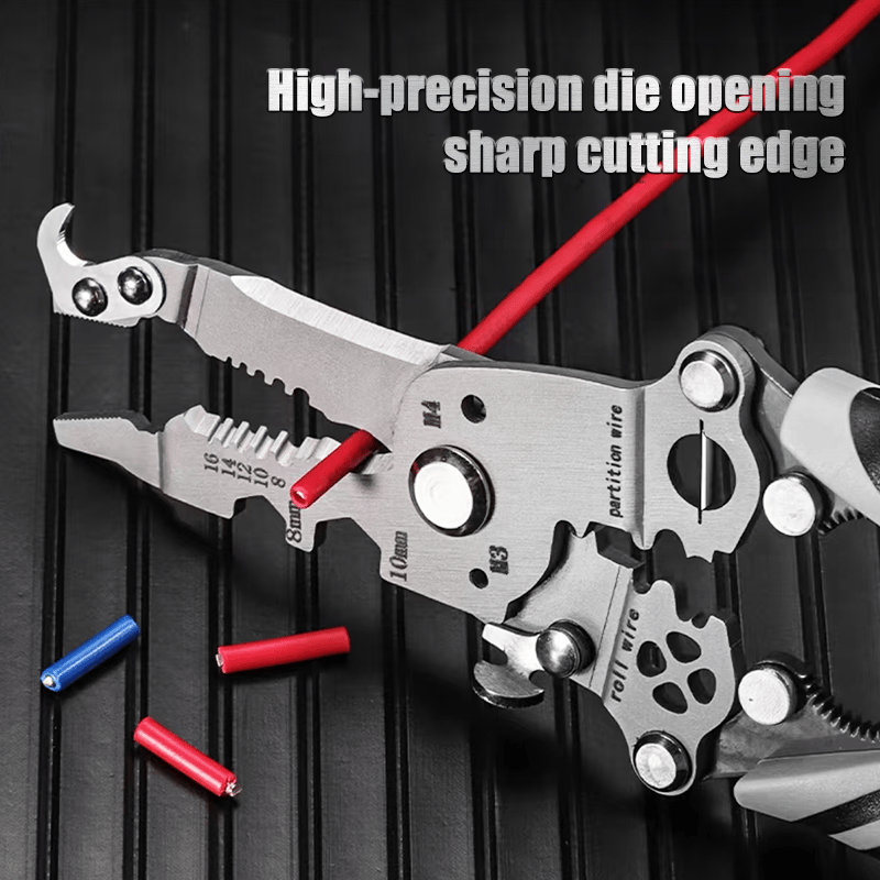 🔥2025 HOT SALE💖Multifunctional, Foldable Wire Stripper – Professional Electrician Tool
