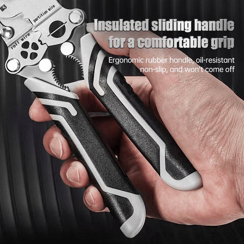 🔥2025 HOT SALE💖Multifunctional, Foldable Wire Stripper – Professional Electrician Tool