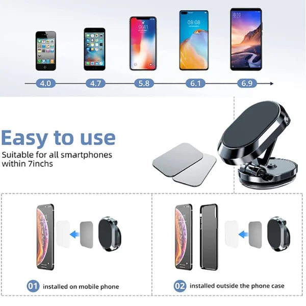 🔥🎉2025 HOT SALE🎉 50% OFFMagnetic Phone Holder for Car