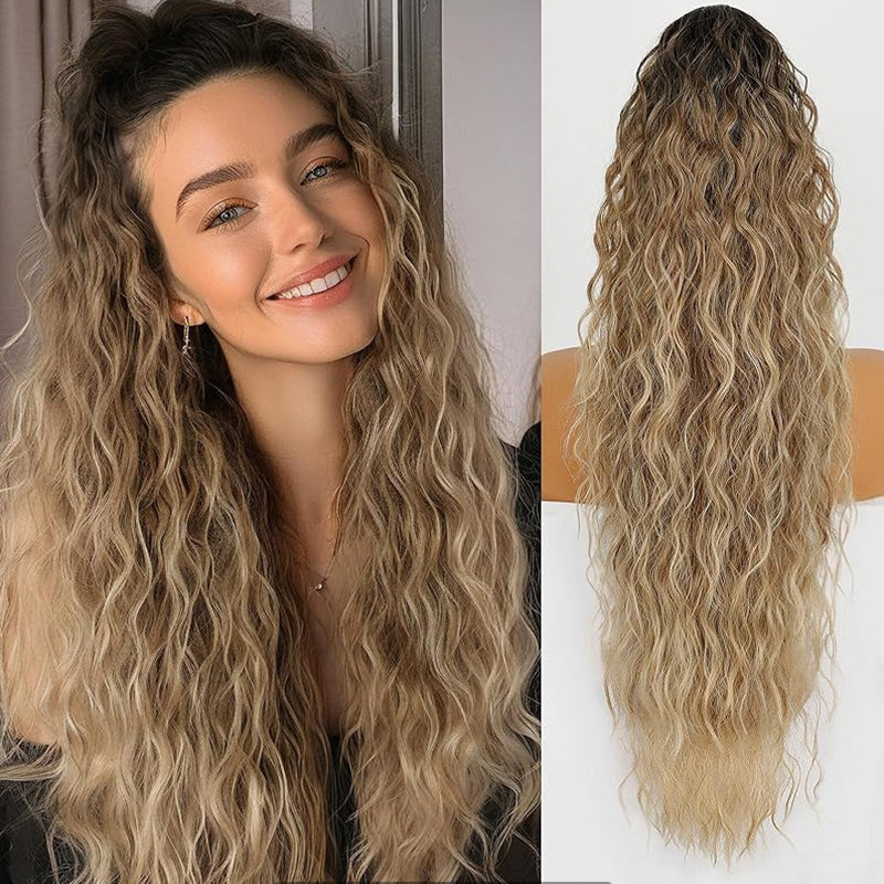 🫧🫧LAST DAY PROMOTION - 49%OFF🫧Curly Wavy Frizzy Hair Extension with Ponytail
