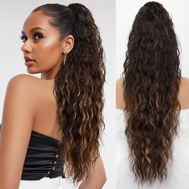 🫧🫧LAST DAY PROMOTION - 49%OFF🫧Curly Wavy Frizzy Hair Extension with Ponytail