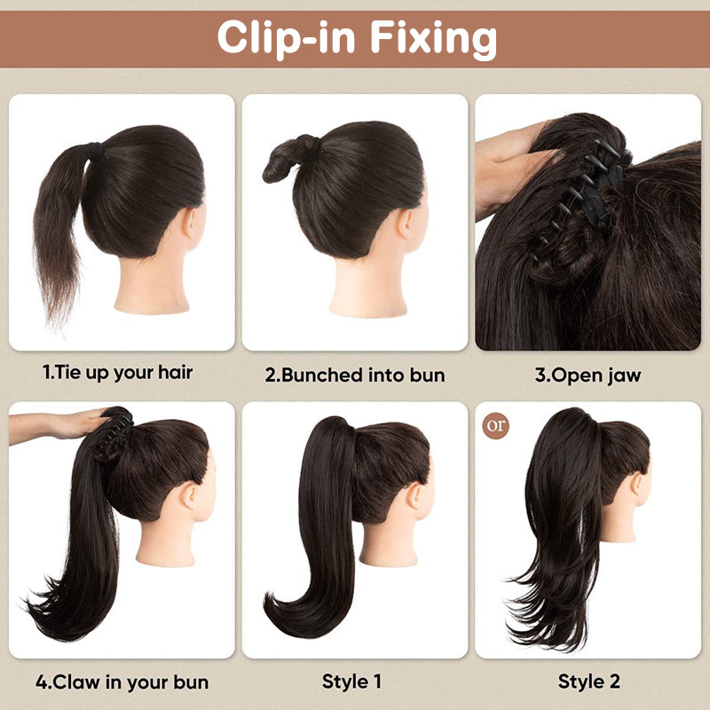 🫧🫧LAST DAY PROMOTION - 49%OFF🫧Curly Wavy Frizzy Hair Extension with Ponytail