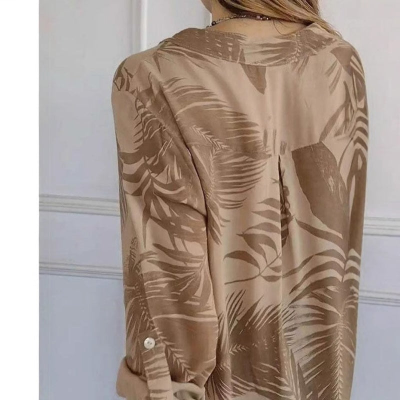🌸HOT SALE  49% OFF🚀Free shipping🚀Women's Fashion V-Neck Printed Top