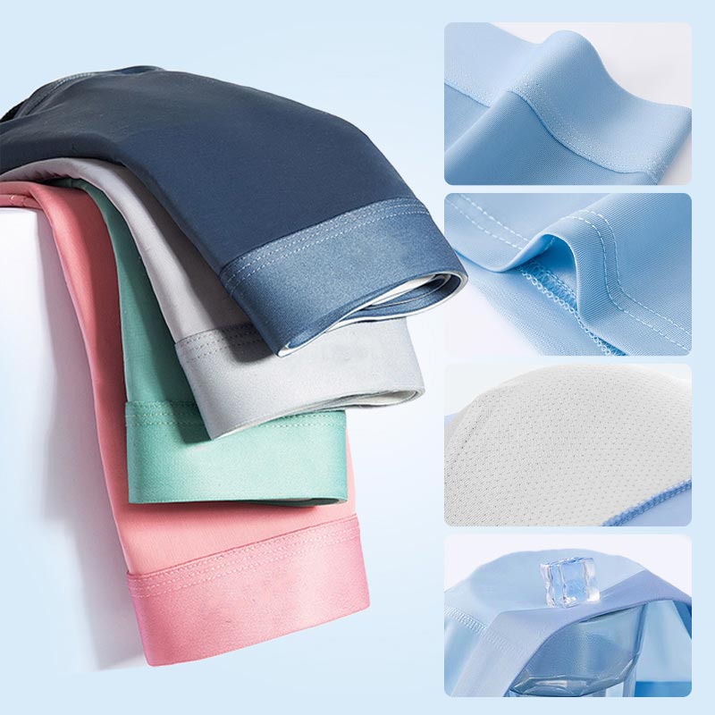 🔥HOT SALE 50% OFF 🔥 4pcs Men's Large Size Ice Silk Breathable Briefs