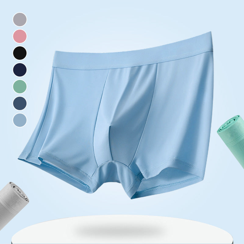 🔥HOT SALE 50% OFF 🔥 4pcs Men's Large Size Ice Silk Breathable Briefs
