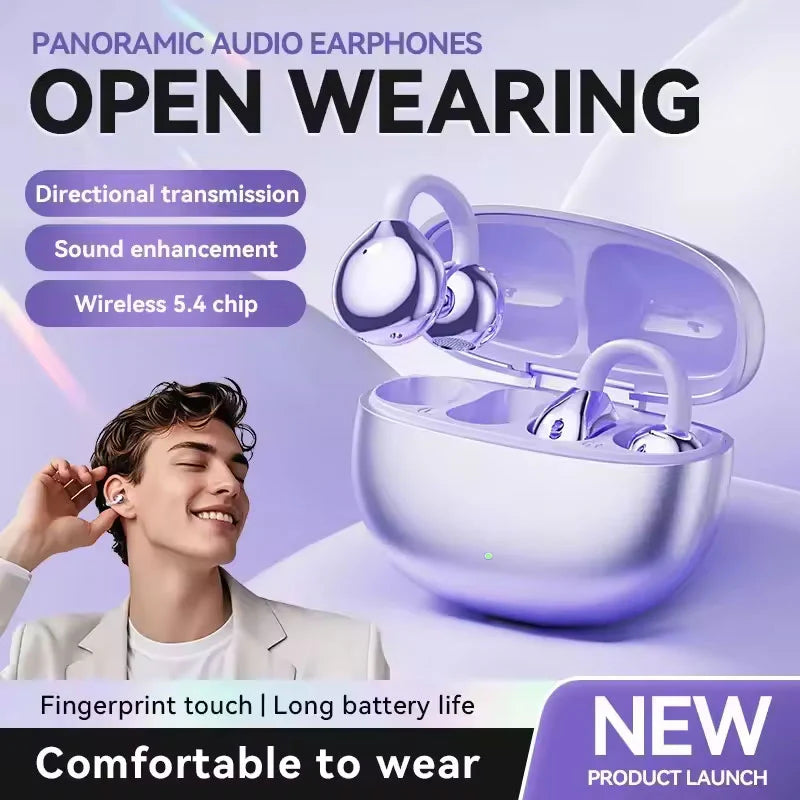 ✨HOT SALE 49% OFF 🎧 Lightweight Open Ear Clip Bluetooth Headphones