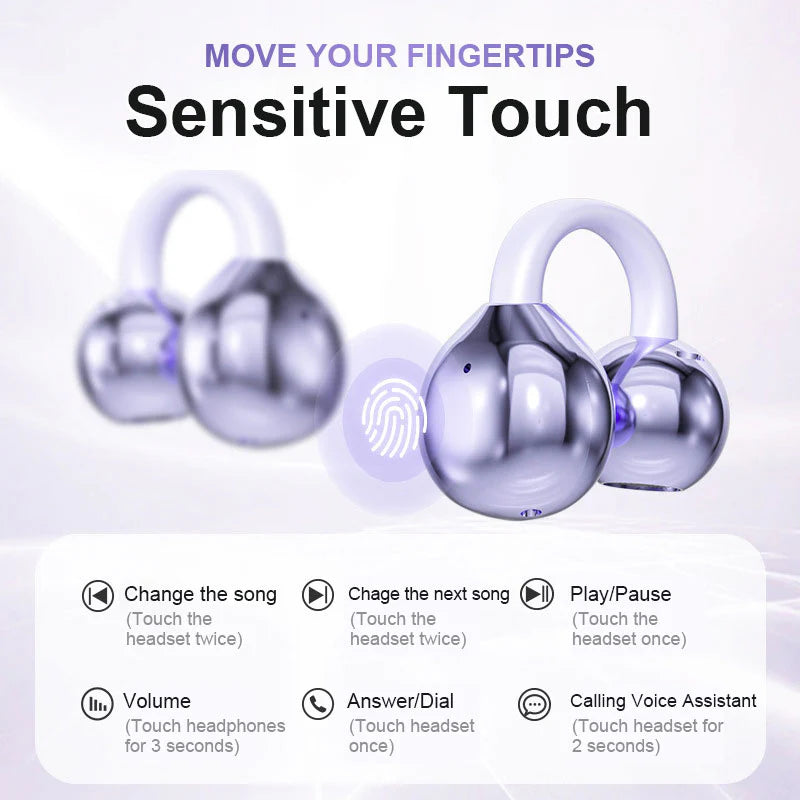 ✨HOT SALE 49% OFF 🎧 Lightweight Open Ear Clip Bluetooth Headphones