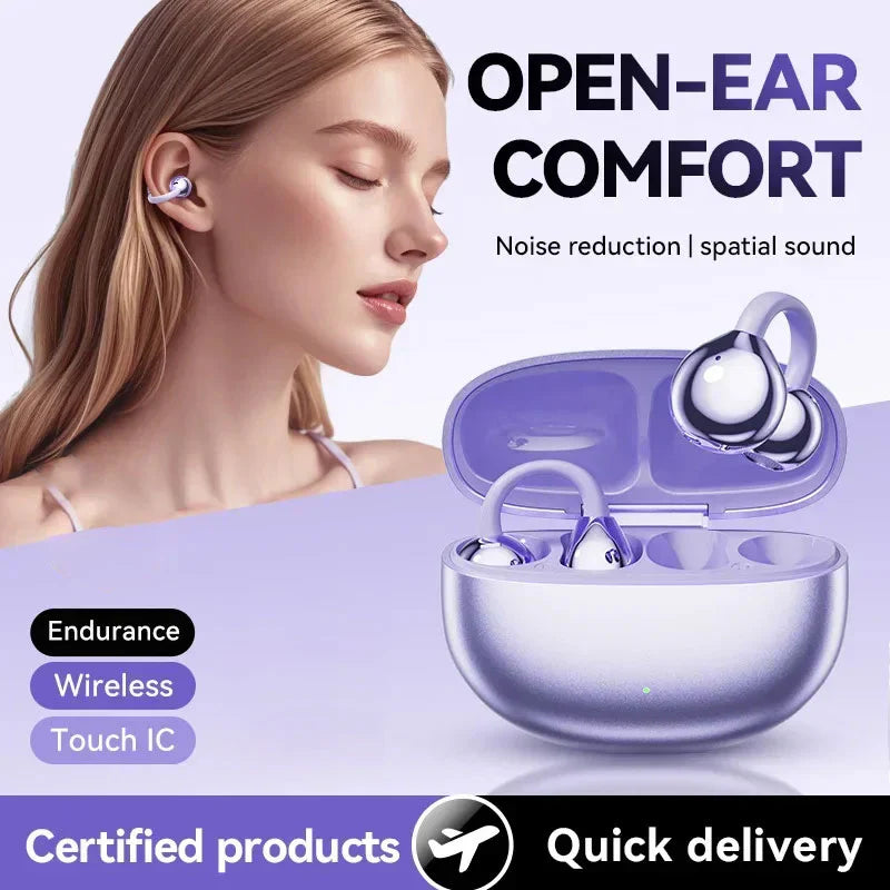 ✨HOT SALE 49% OFF 🎧 Lightweight Open Ear Clip Bluetooth Headphones