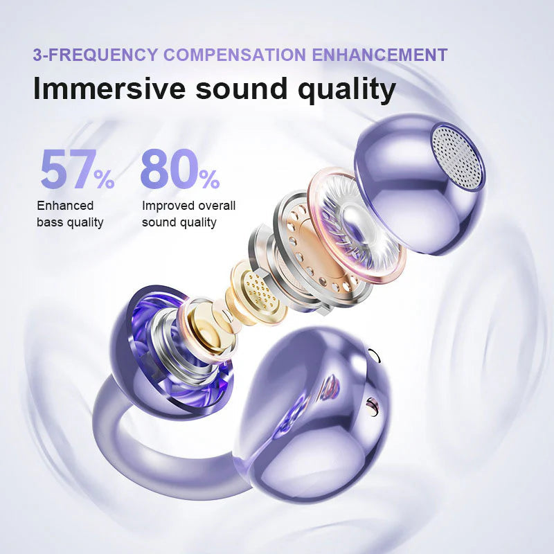 ✨HOT SALE 49% OFF 🎧 Lightweight Open Ear Clip Bluetooth Headphones