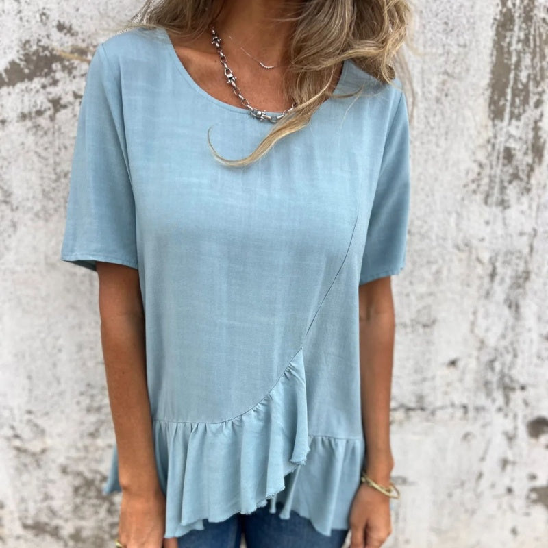 Women's Loose Round Neck Casual T-Shirt