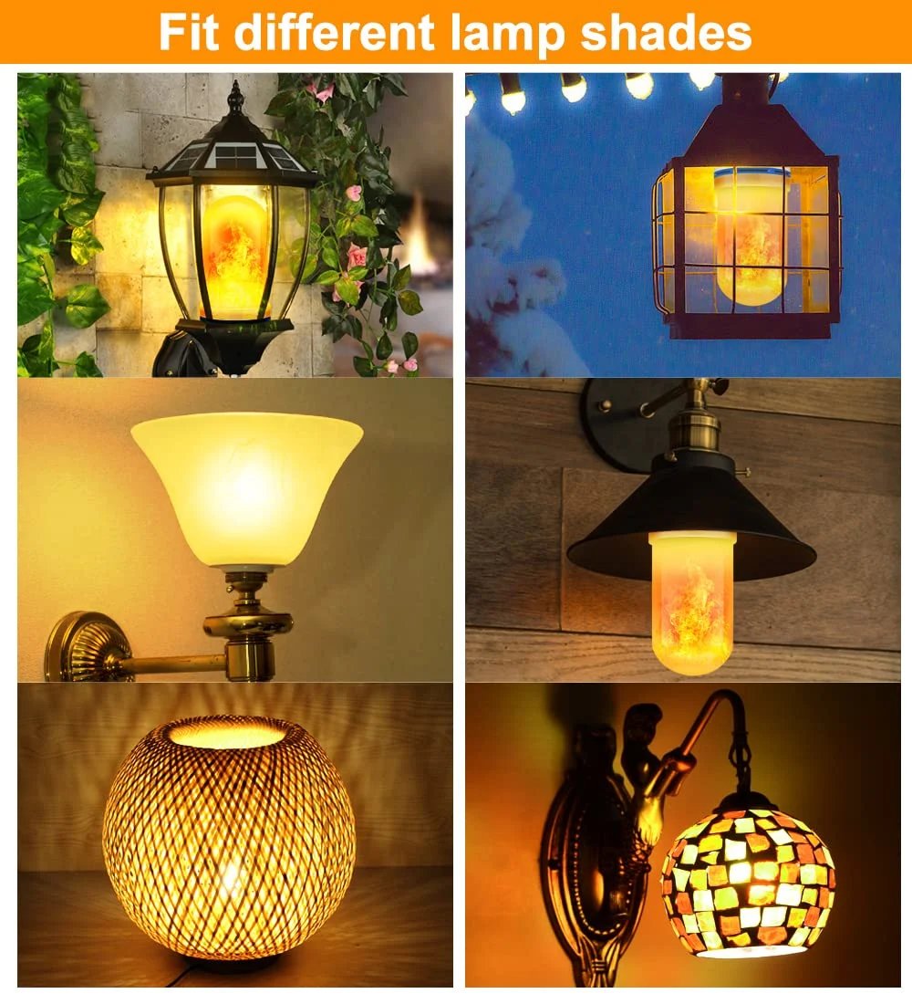 🎃💡2025 HOT Sale 48% OFF🔥LED Flame Light Bulb With Gravity Sensing Effect