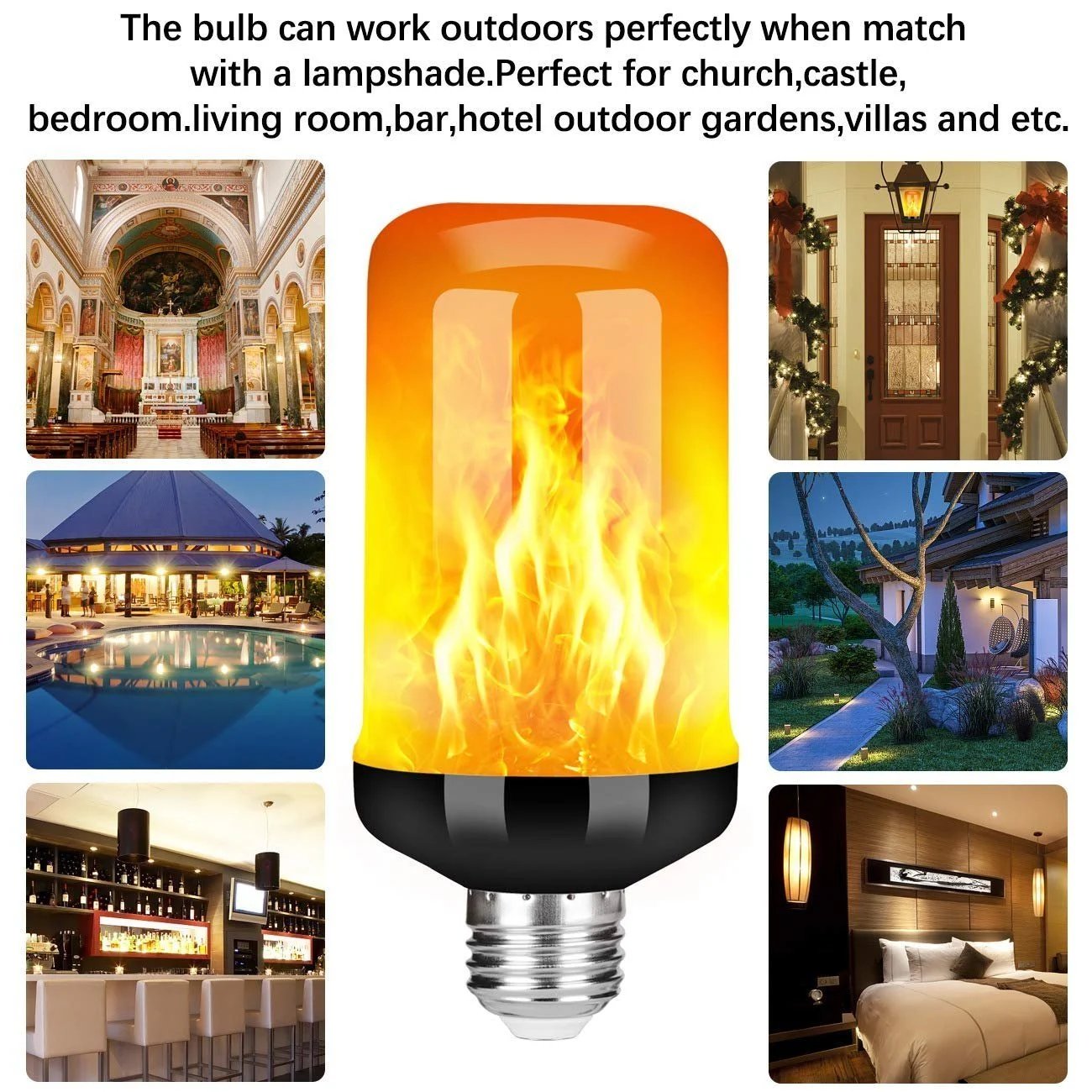 🎃💡2025 HOT Sale 48% OFF🔥LED Flame Light Bulb With Gravity Sensing Effect