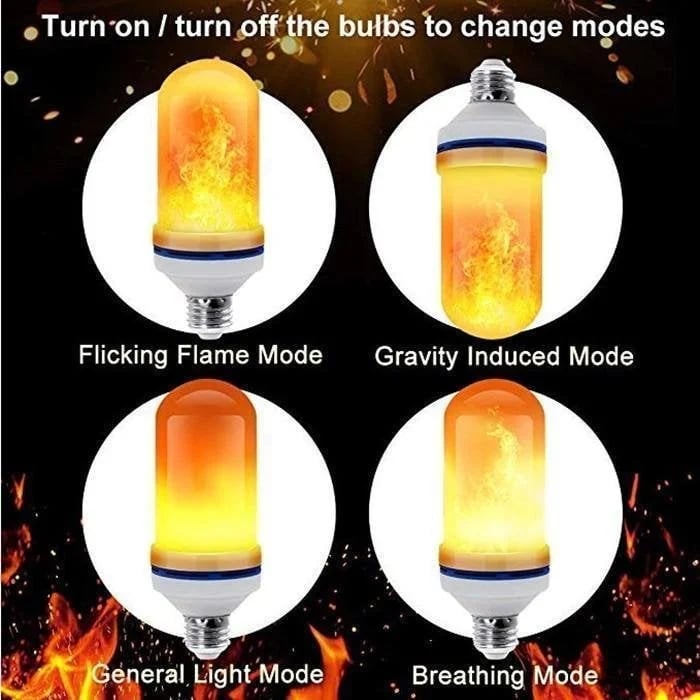 🎃💡2025 HOT Sale 48% OFF🔥LED Flame Light Bulb With Gravity Sensing Effect