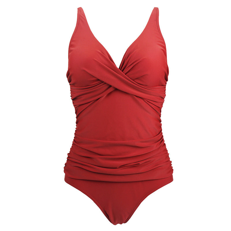 💕LAST DAY SALE - 49% OFF💕Women's One Piece Ruched Tummy Control Swimsuit