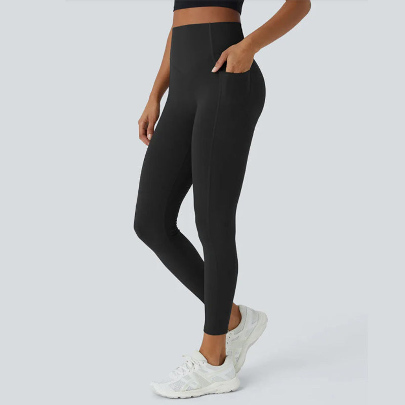 🌸2025 HOT SALE 50% OFF🌸High-Waisted Butt Lifting Tummy Control Shaping Training Leggings with Side Pocket
