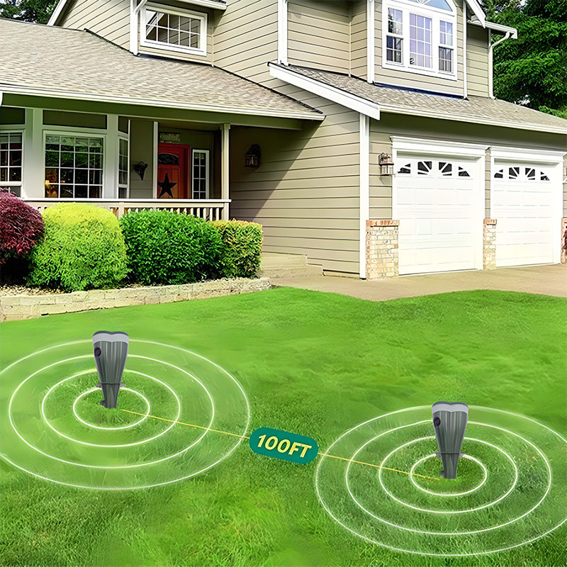 🥳2026 HOT SALE💞50K+ SOLD!🔥 Solar Powered Waterproof Screw Mole Repellent