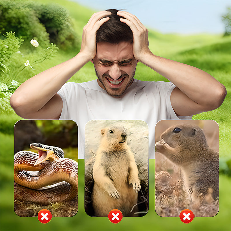 🥳2026 HOT SALE💞50K+ SOLD!🔥 Solar Powered Waterproof Screw Mole Repellent