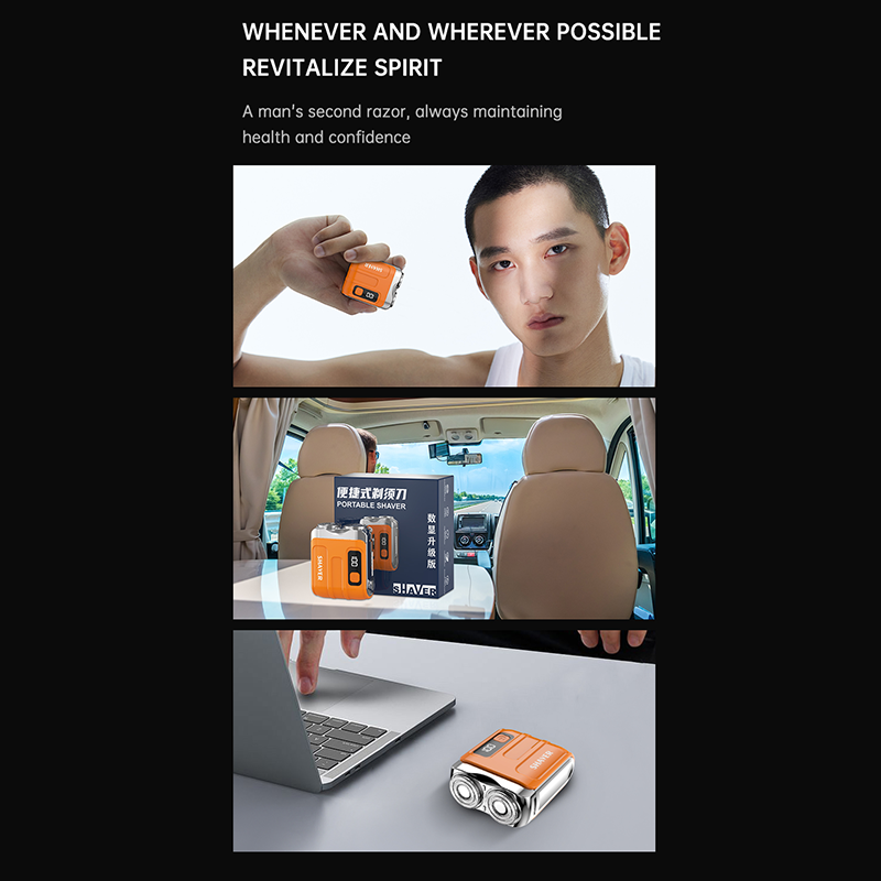 🎉 2026 Sale — Over 37,600 Sold 🪒 Portable Mini Electric Shaver – Men Travel Grooming Tool 🧳