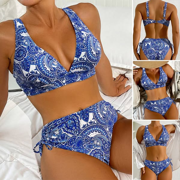 Stylish Sexy Bohemian Two Piece Swimsuit