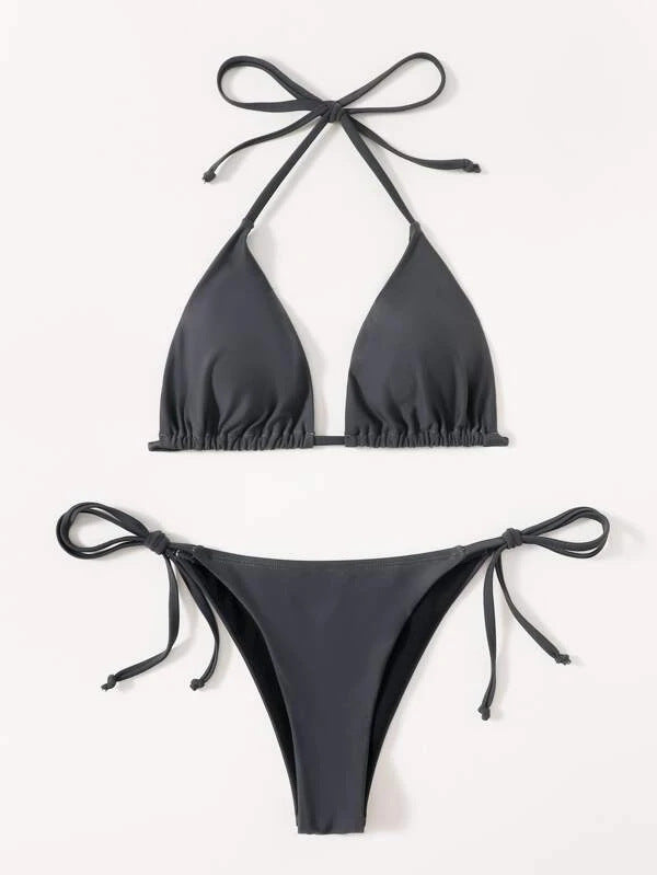 🌞2025 HOT SALE 49% OFF 👙 Solid Color Simple Bikini