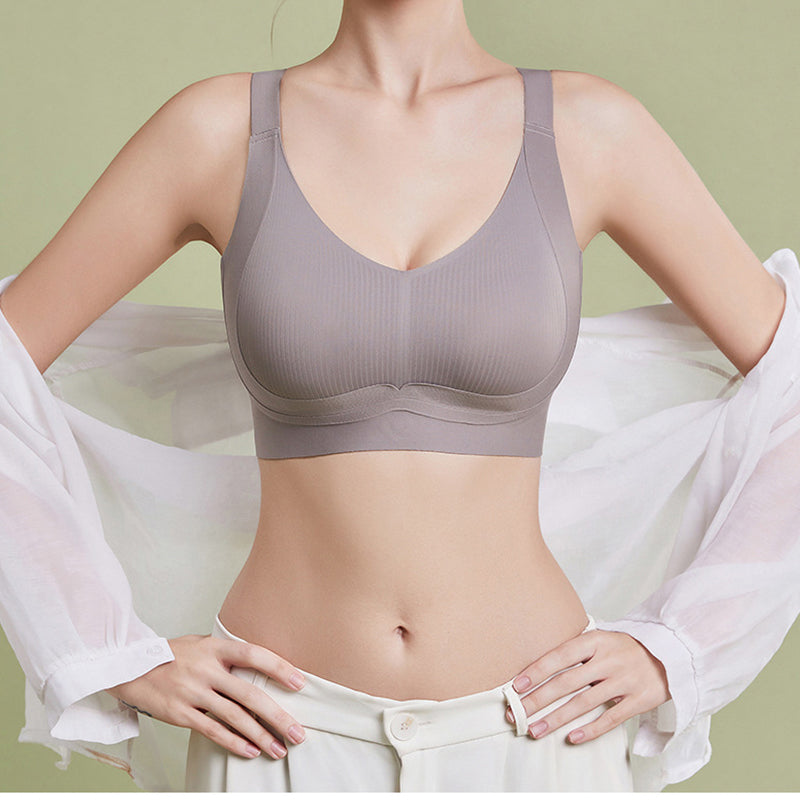 Women's Seamless Wireless Anti-Sagging Support Bra