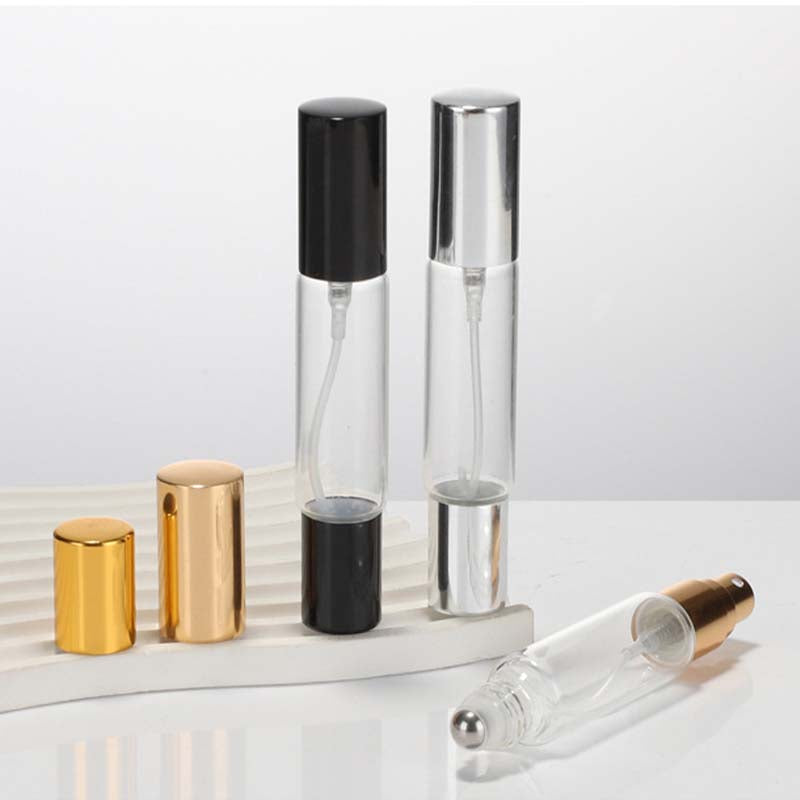 4PCS 10ml Essential Oil Roller Sprayer Dual-head Bottle