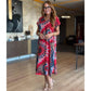 ⏳Time-limited Special-49% OFF⏰Women's Casual V-Neck Printed Maxi Dress