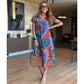 ⏳Time-limited Special-49% OFF⏰Women's Casual V-Neck Printed Maxi Dress