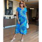 ⏳Time-limited Special-49% OFF⏰Women's Casual V-Neck Printed Maxi Dress
