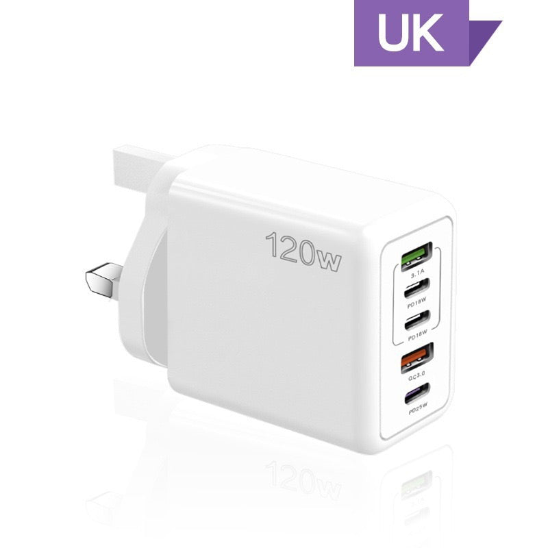 🎉LAST DAY SALE 50% OFF🔥[Practical Gift] 65W & 120W Multiple-Ports Fast Charger