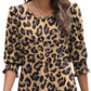 🌞Summer Hot Sale 49% OFF -Women Dressy Casual 3/4 Length Sleeve Blouses with Smocked Cuffs