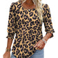 🌞Summer Hot Sale 49% OFF -Women Dressy Casual 3/4 Length Sleeve Blouses with Smocked Cuffs