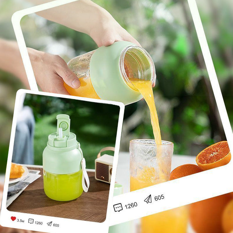 🍹Multifunctional Large-Capacity Wireless Portable Juicer Cup — All-in-One Juicing & Sipping, Compact & Convenient