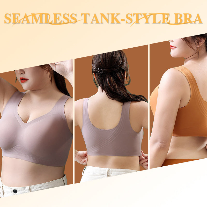 🔥🔥Promotion - 49% OFF✨Breathable Soft Seamless Tank-Style Bra