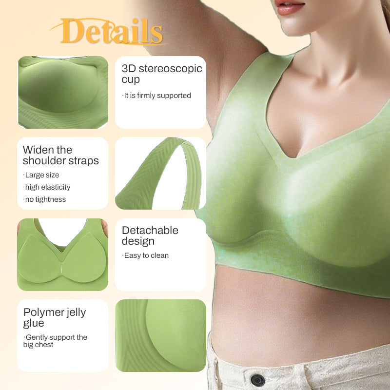 🔥🔥Promotion - 49% OFF✨Breathable Soft Seamless Tank-Style Bra