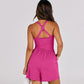 🏖️Summer Hot Sale 50% OFF🌼Women's Casual Criss Cross Short Jumpsuit