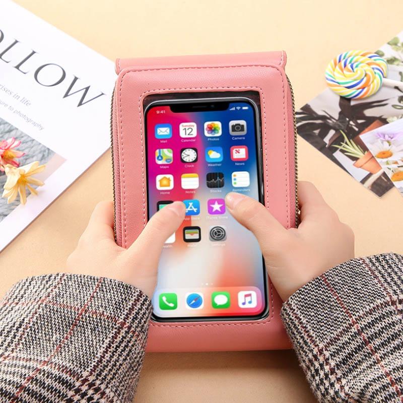 🔥Last Day Promotion：ONLY ￡8.99!!👜 📱 Simple and elegant women's touchscreen crossbody phone wallet
