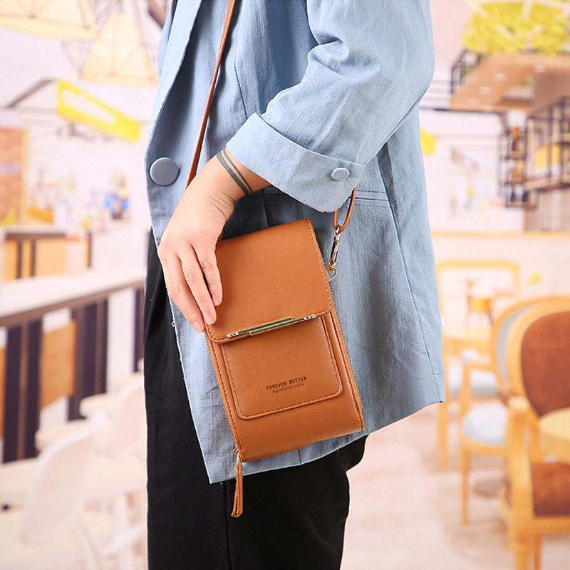 🔥Last Day Promotion：ONLY ￡8.99!!👜 📱 Simple and elegant women's touchscreen crossbody phone wallet