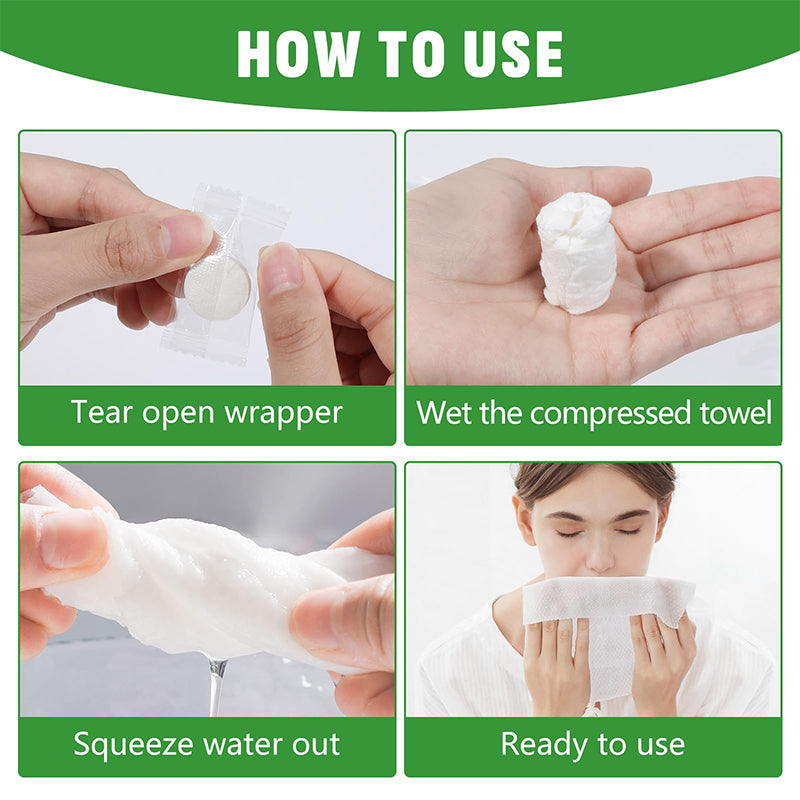 🏆Flash Sale⚡50K+ SOLD!💥EACH ONLY ￡0.069!!!✨Compressed Towel Tablets - 142% high-quality pure cotton