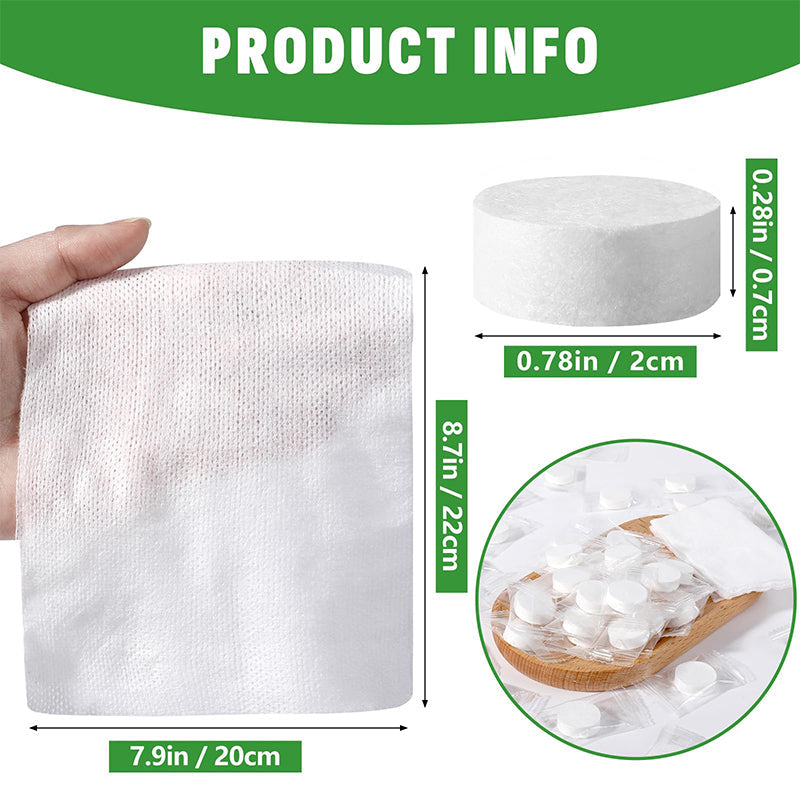 🏆Flash Sale⚡50K+ SOLD!💥EACH ONLY ￡0.069!!!✨Compressed Towel Tablets - 142% high-quality pure cotton