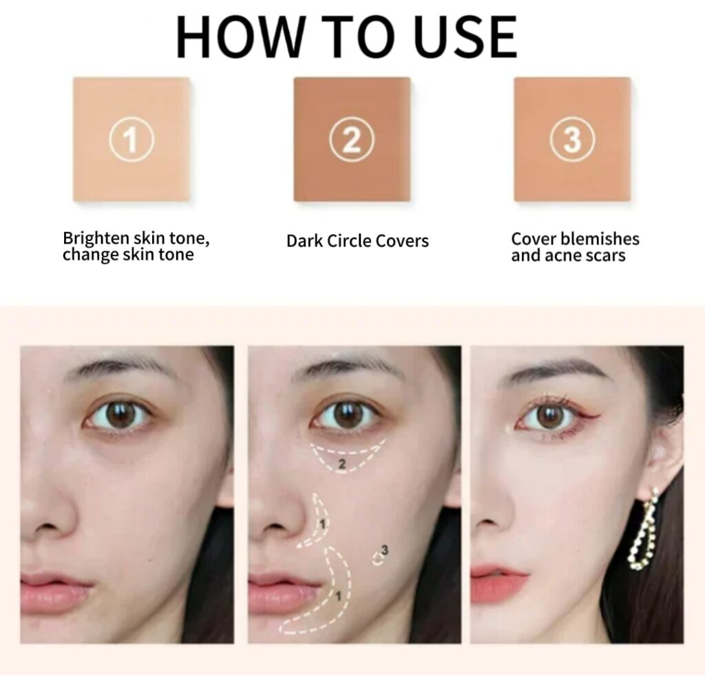 🔥Hot Sale 49% OFF🎁 3-In-1 Contouring And Brighten Concealer Palette