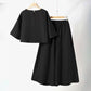 💥Lowest price 💥 Women's Casual Round Neck 3/4 Sleeve T-Shirt & Loose Pants 2-Piece Set