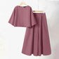 💥Lowest price 💥 Women's Casual Round Neck 3/4 Sleeve T-Shirt & Loose Pants 2-Piece Set