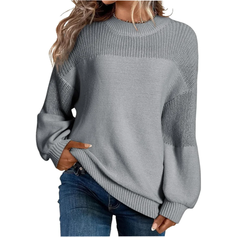 💜LAST DAY SALE- 50% OFF💜Women's Loose Fit Long Sleeve Knit Sweater